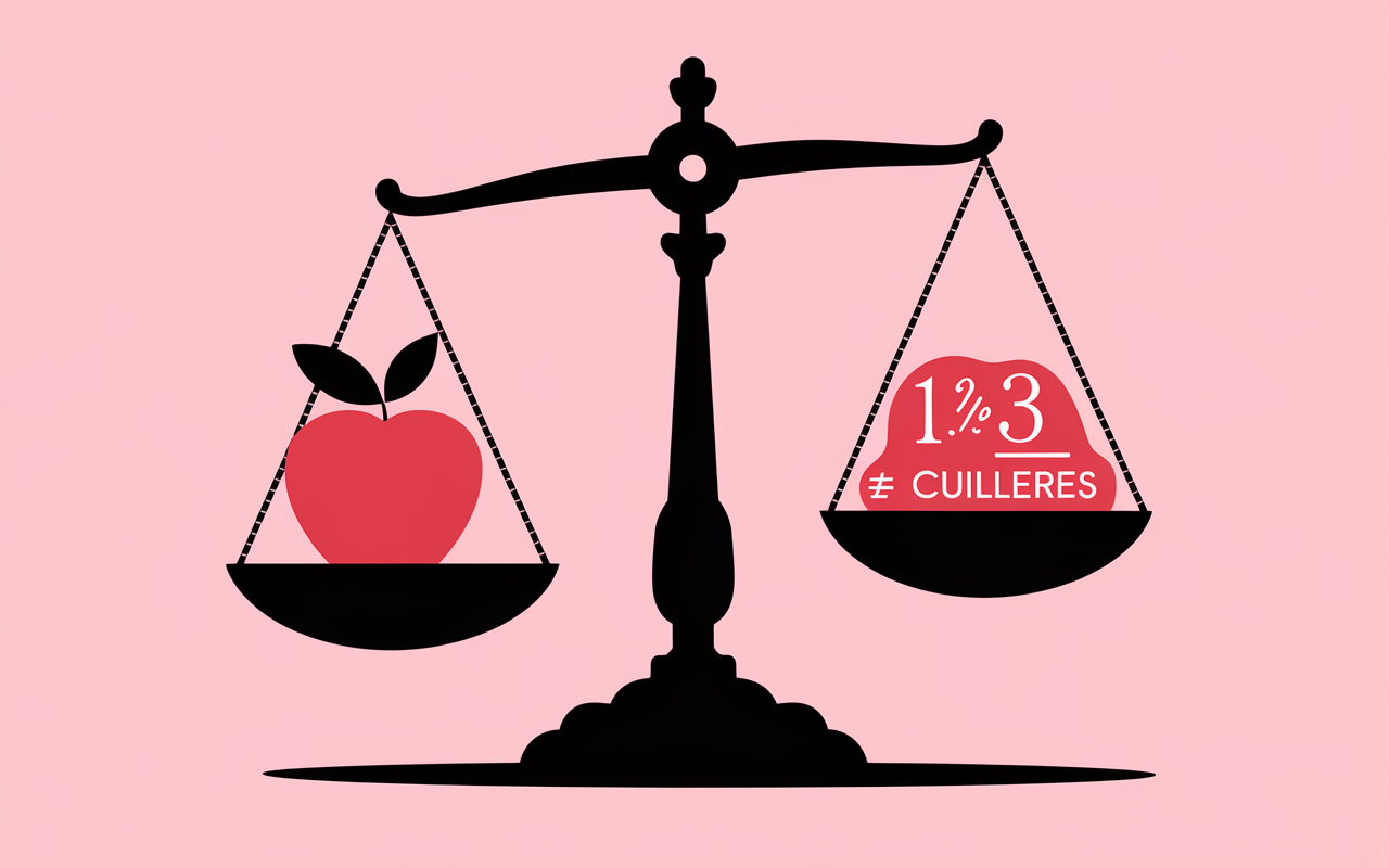 avantages et inconvenients du vinaigre de cidre balance illustration pomme et effets