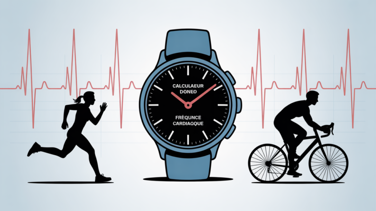 calculateur zone frequence cardiaque montre cardio running velo graphique