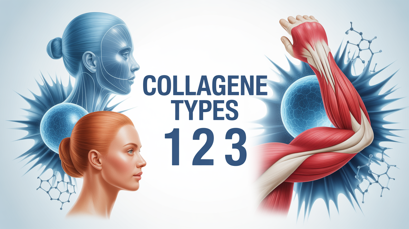 collagene type 1 2 3 difference visuel schema