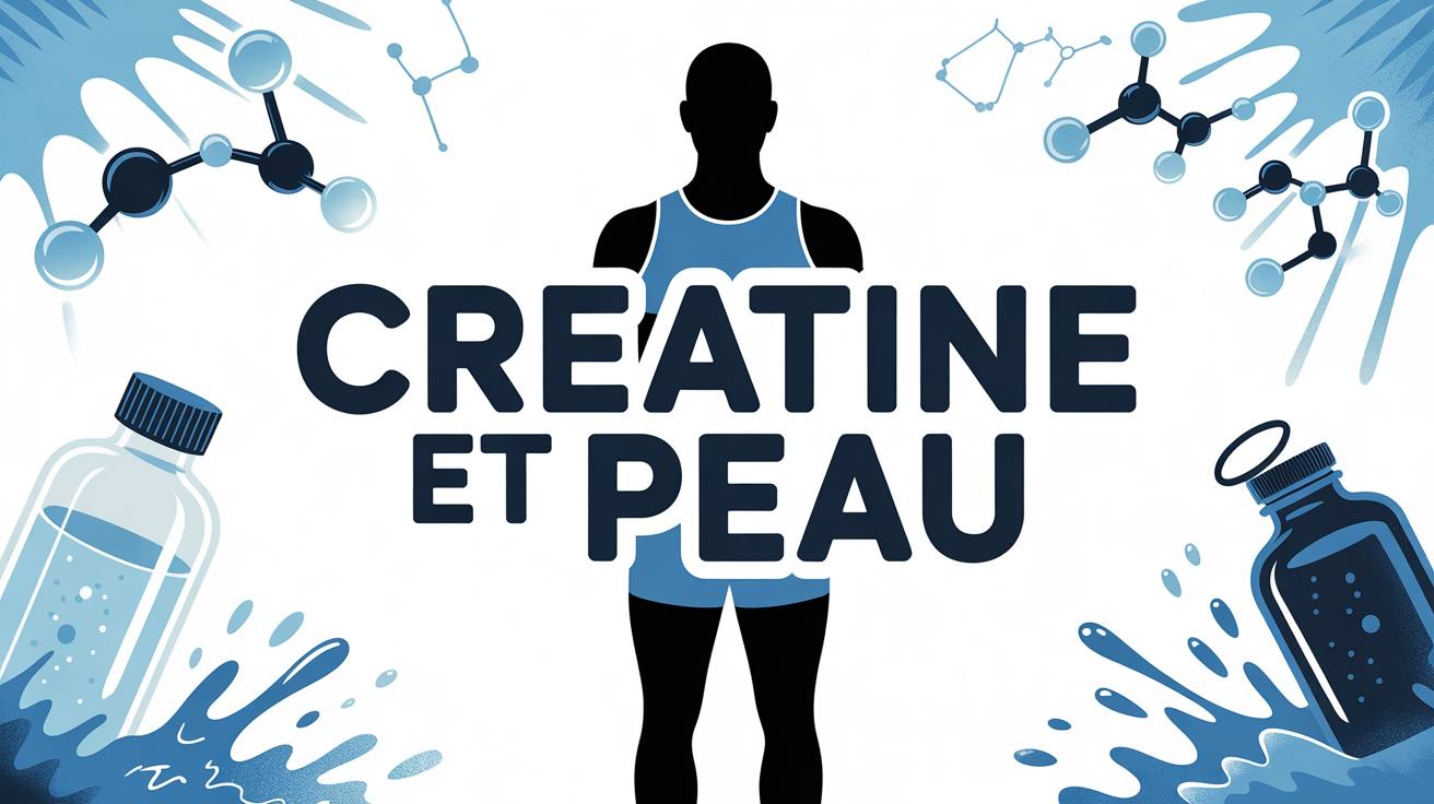 creatine effet sur la peau image stylisee sport molecule