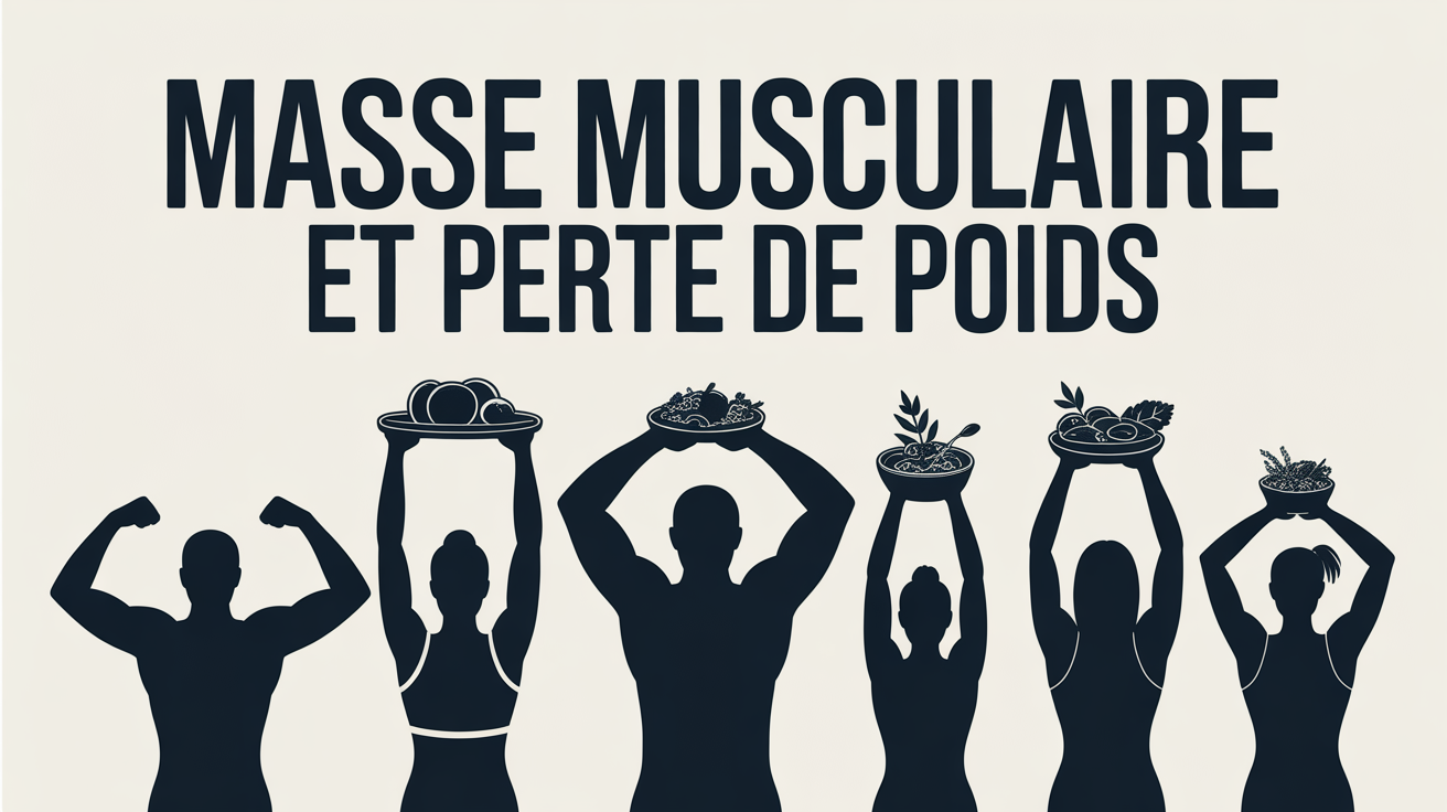 fonte musculaire et perte de poids personnes sportives soulevant haltères