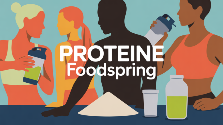 foodspring proteine fitness shaker sur table