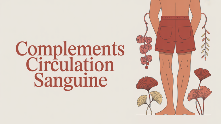 personnage entouré plantes meilleur complement alimentaire circulation sanguine