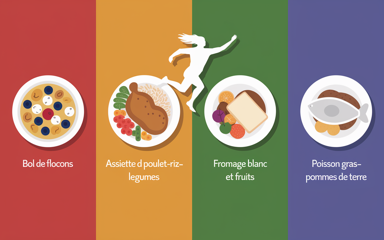 Timeline repas nutrition pour la musculation
