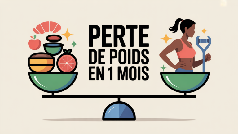perdre du poids en 1 mois balance et silhouette