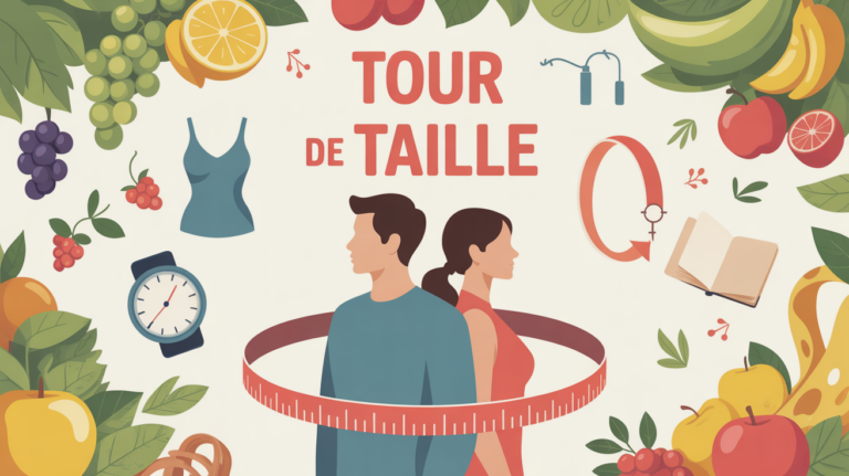 Vue silhouettes perdre tour de taille ruban