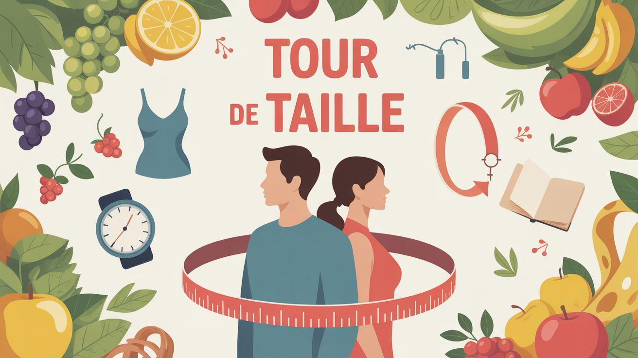 Vue silhouettes perdre tour de taille ruban