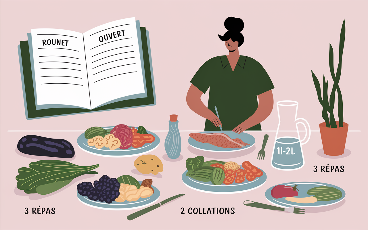 Table plan alimentaire perdre tour de taille