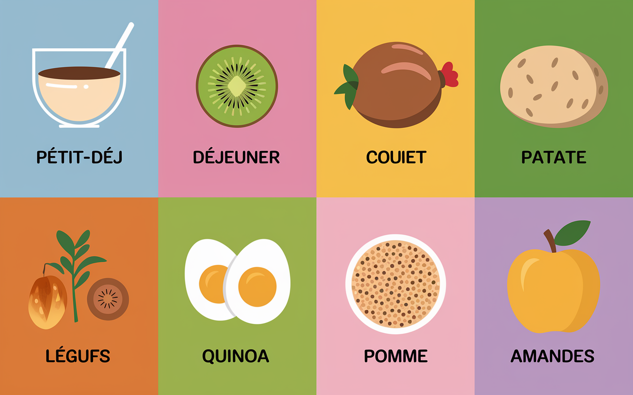 Exemple journée type plan alimentaire pour perte de poids