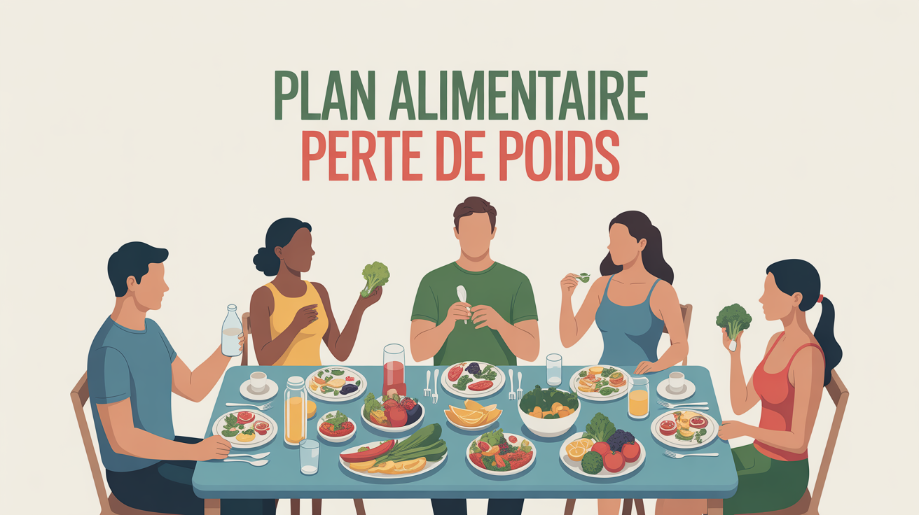 Table familiale plan alimentaire pour perte de poids