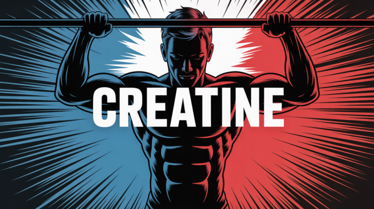 prise de masse creatine silhouette sportif barre