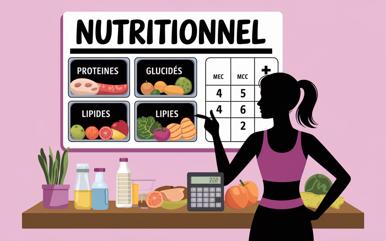 Calcul nutritionnel prise de masse femme assiette