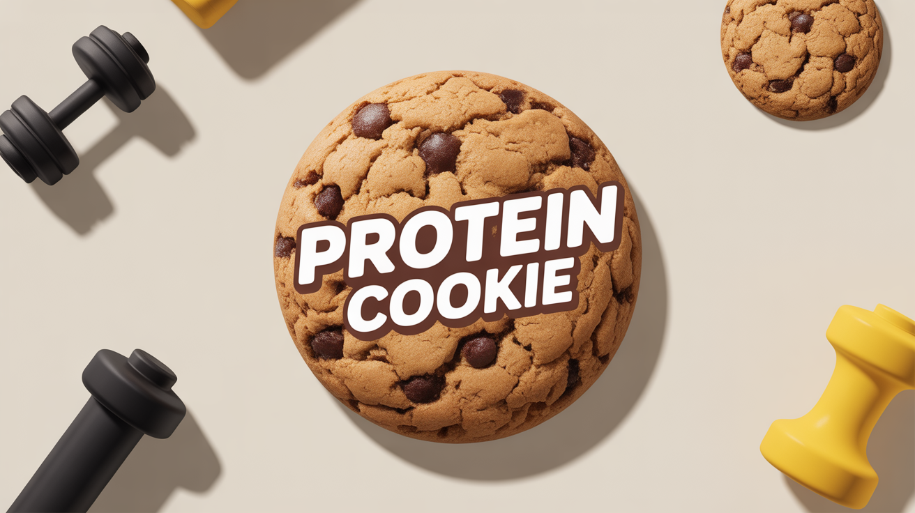 protein cookie rond nutrition sportive