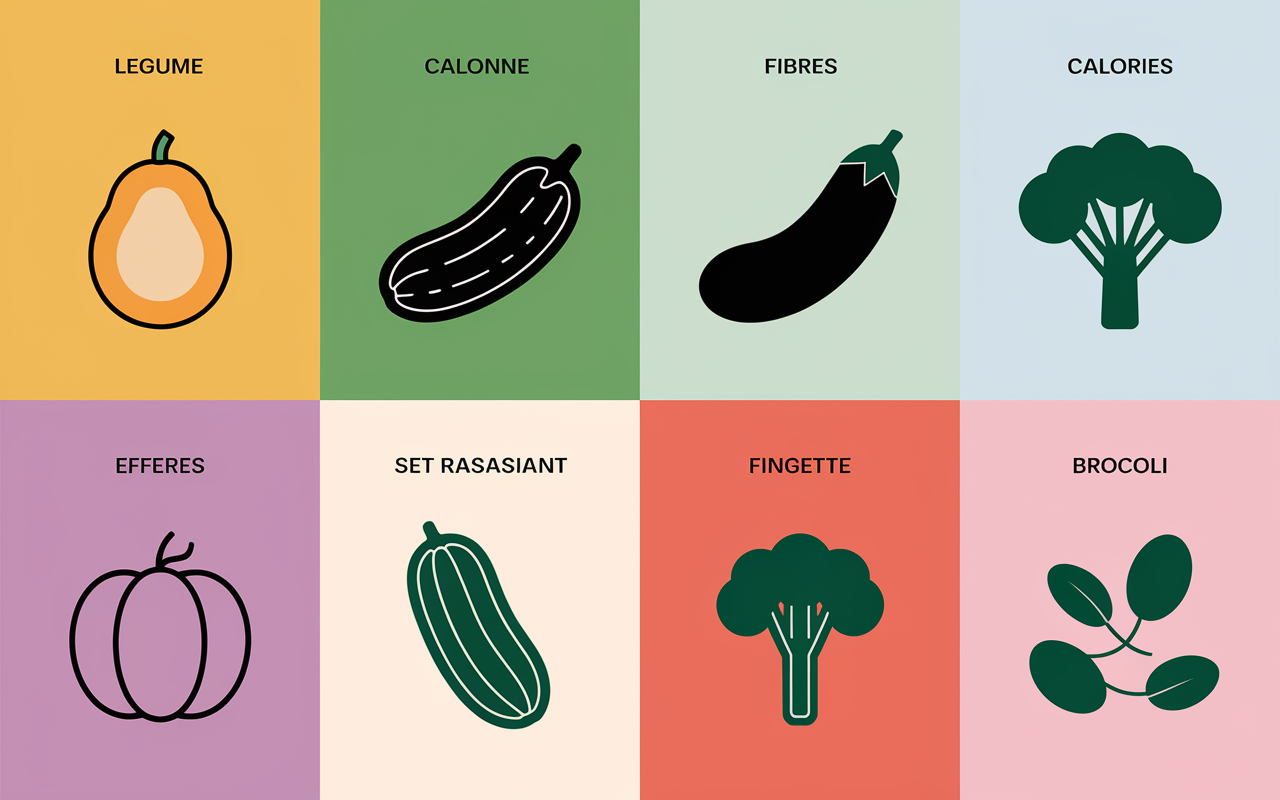 quel légume pour maigrir vite tableau calories fibres effets