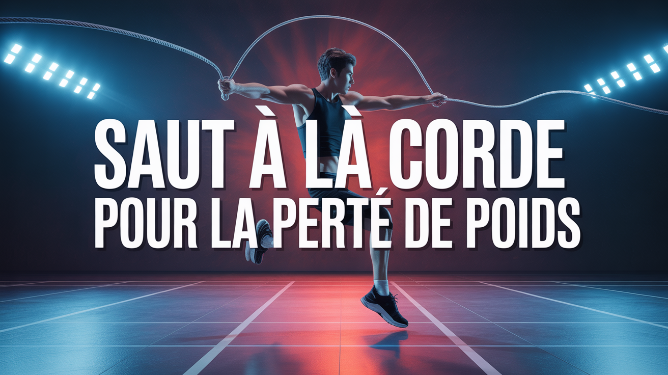 saut a la corde et perte de poids personnage en mouvement
