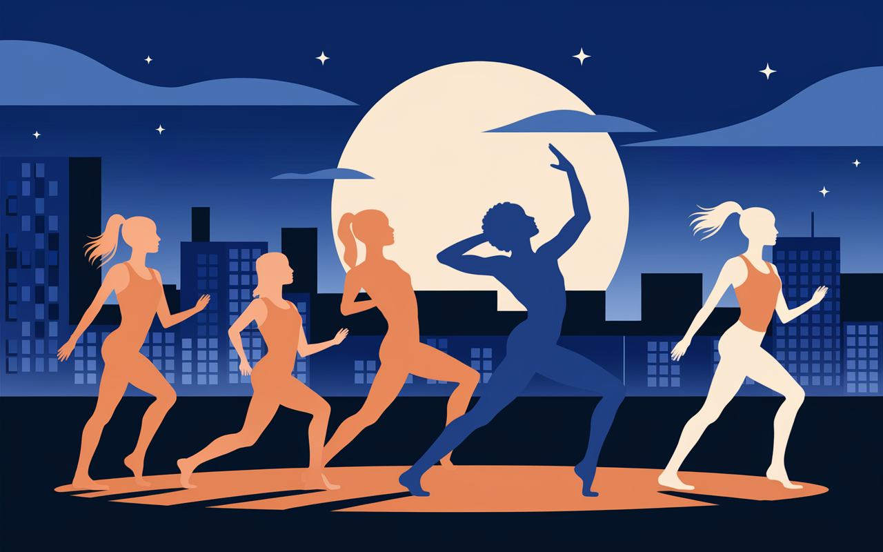 sport que faire silhouettes sports simples maison