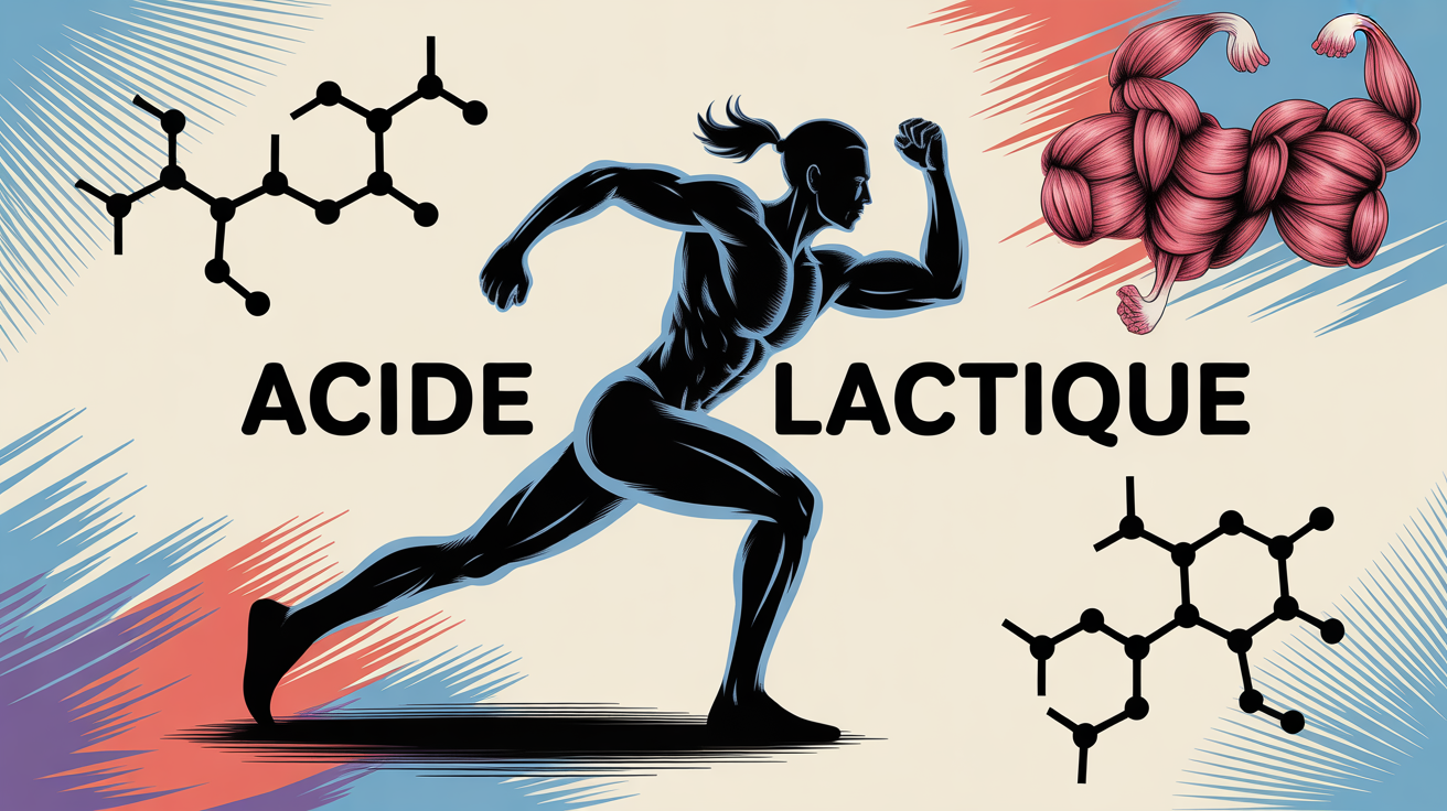 Illustration acide lactique et sport