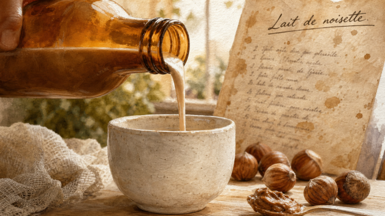 Bienfait du lait de noisette en recette maison