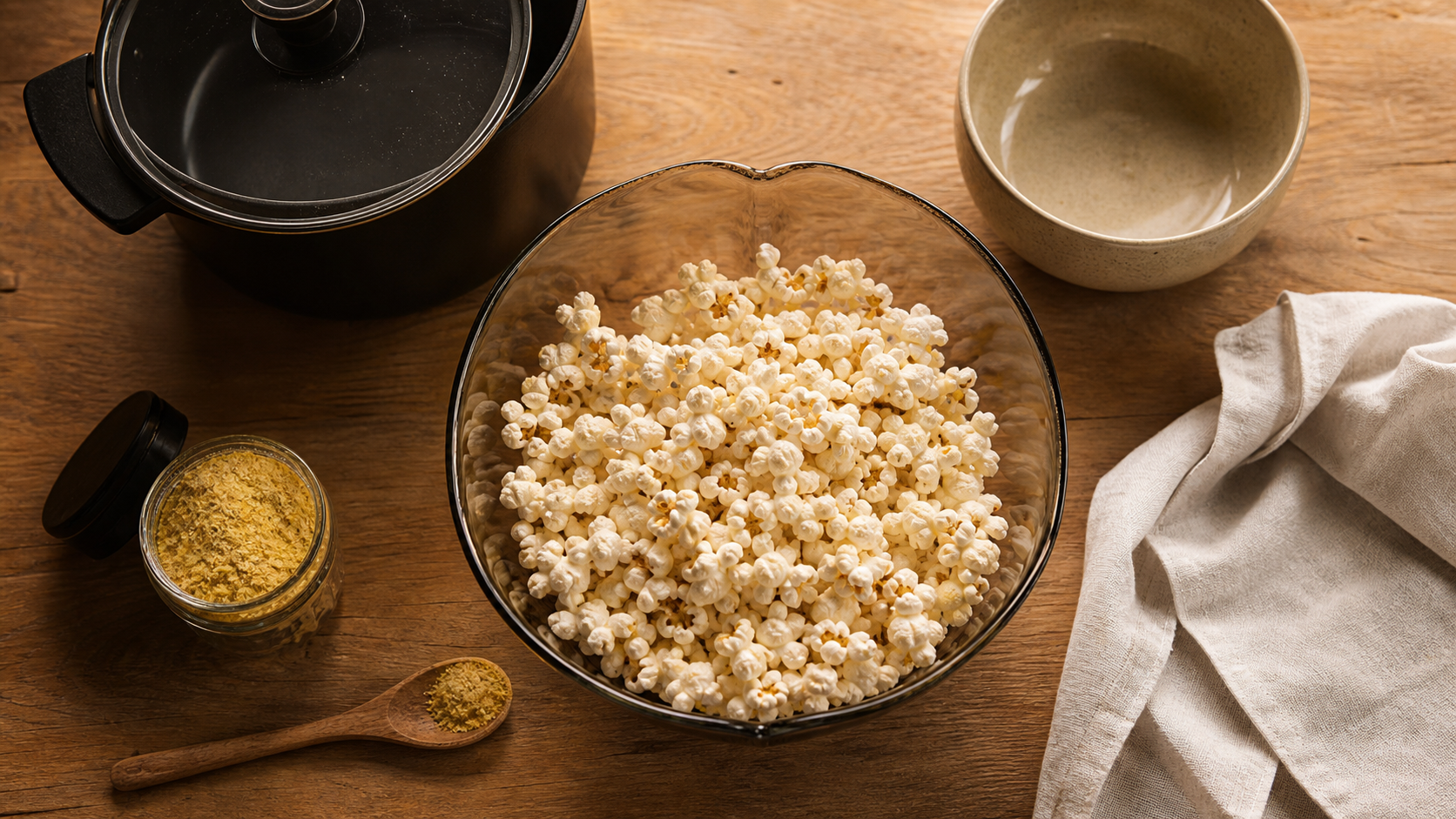 Calories 100g pop corn nature : 387 kcal, pop-corn nature en bol