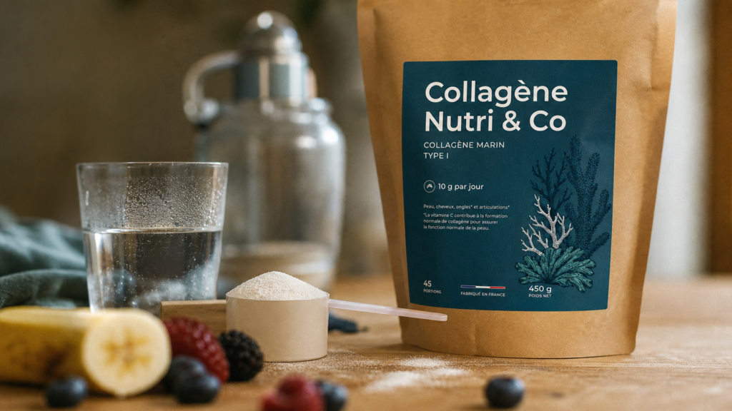 Collagene Nutri and Co : 5000 mg peptides marins en poudre