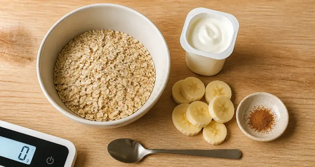 Combien de grammes de flocons d’avoine le matin ? Portion de 50 g