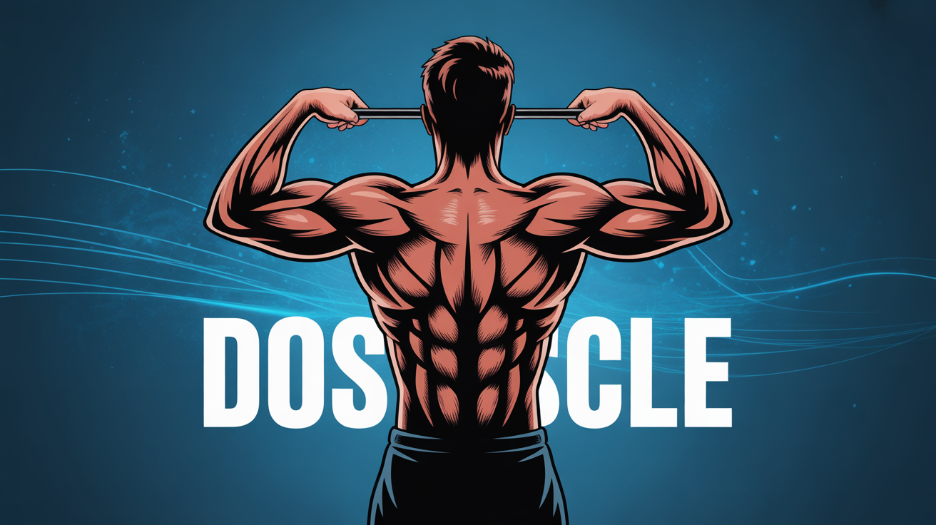 Dos musculation vue de dos avec haltère