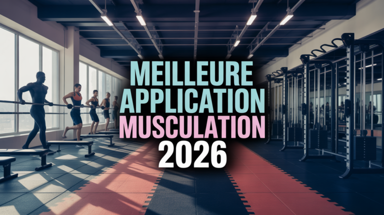 Salle sport moderne meilleur application musculation 2026