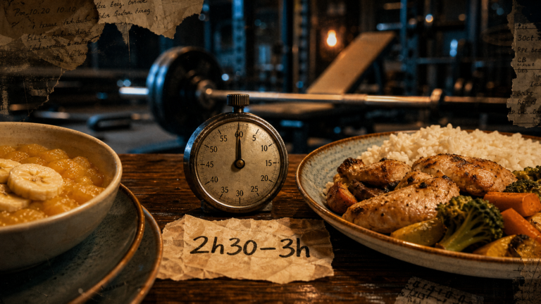Muscu apres manger : délai avant séance
