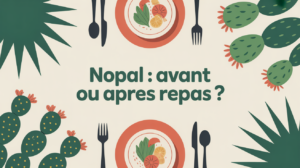 illustration nopal avant ou apres le repas table cactus
