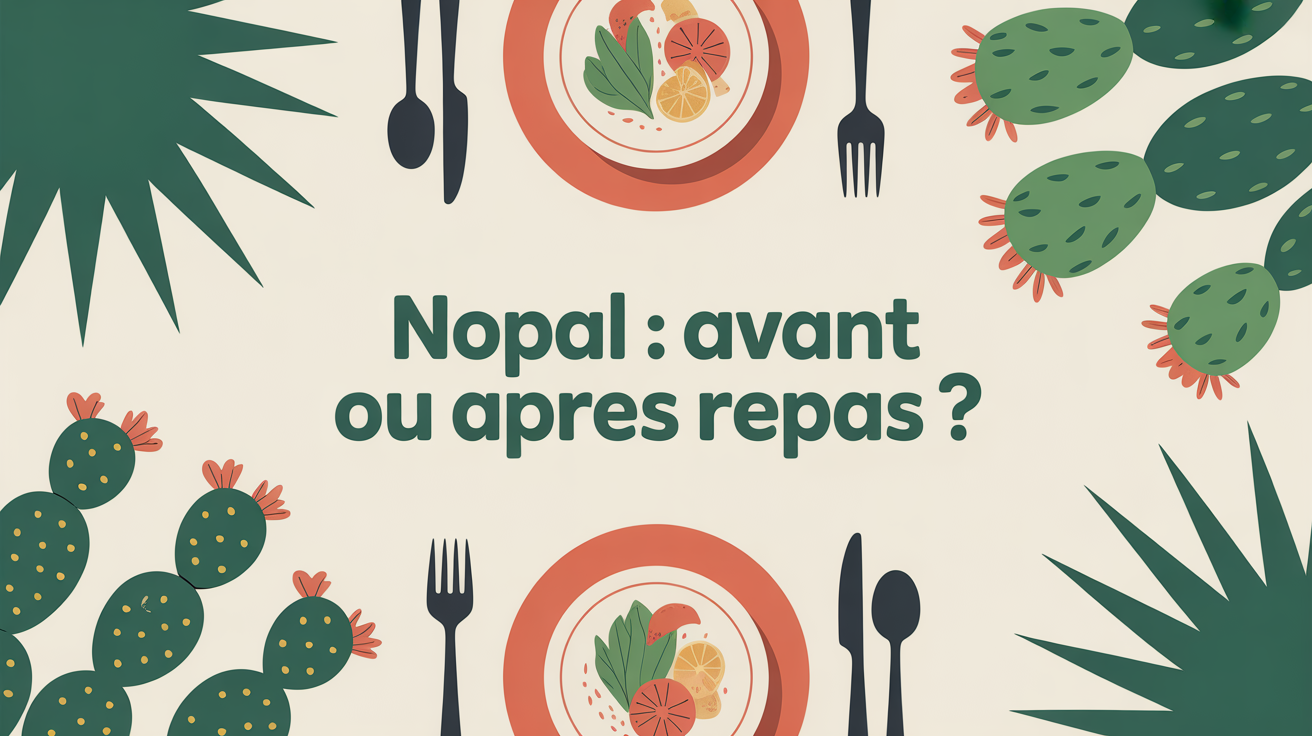 illustration nopal avant ou apres le repas table cactus
