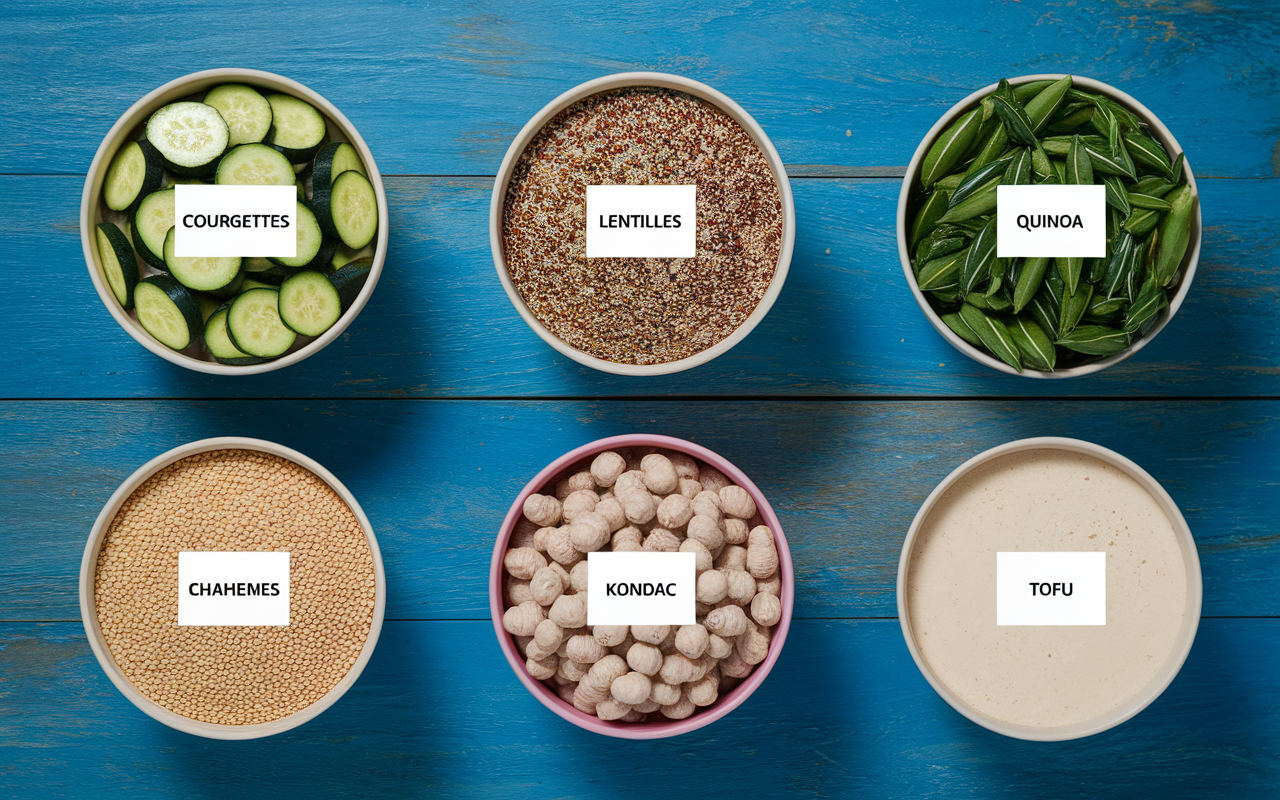 bols de légumes et protéines par quoi remplacer les féculents
