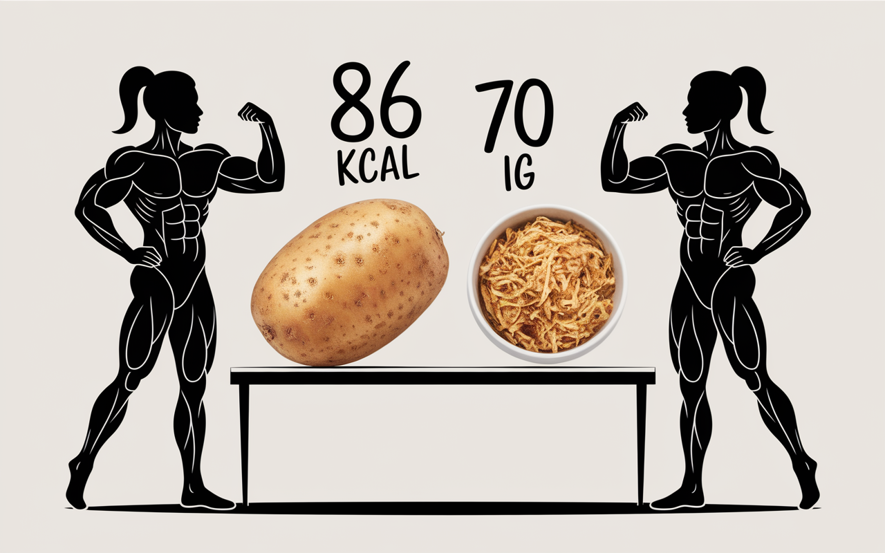 patate douce musculation comparaison avec riz