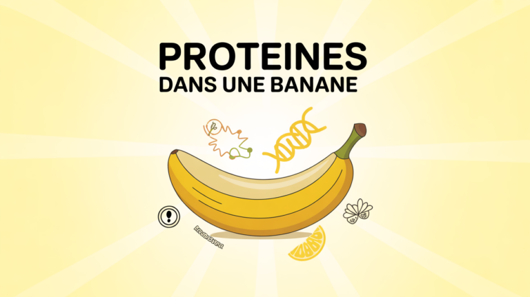 illustration stylisée protéine banane énergie