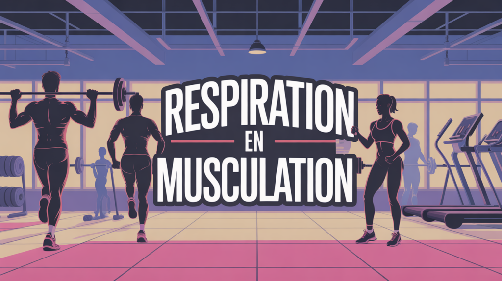 illustration respiration musculation salle sport