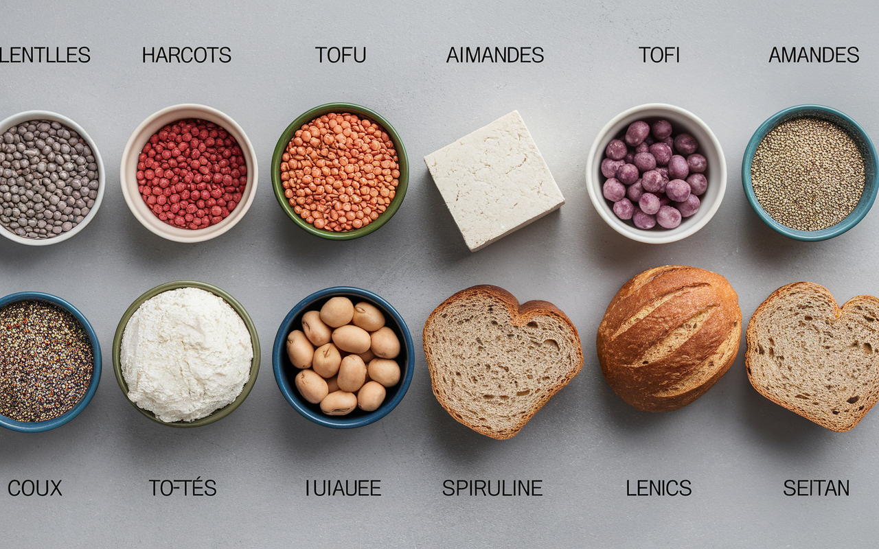 sources de proteines vegetales aliments pourcentage