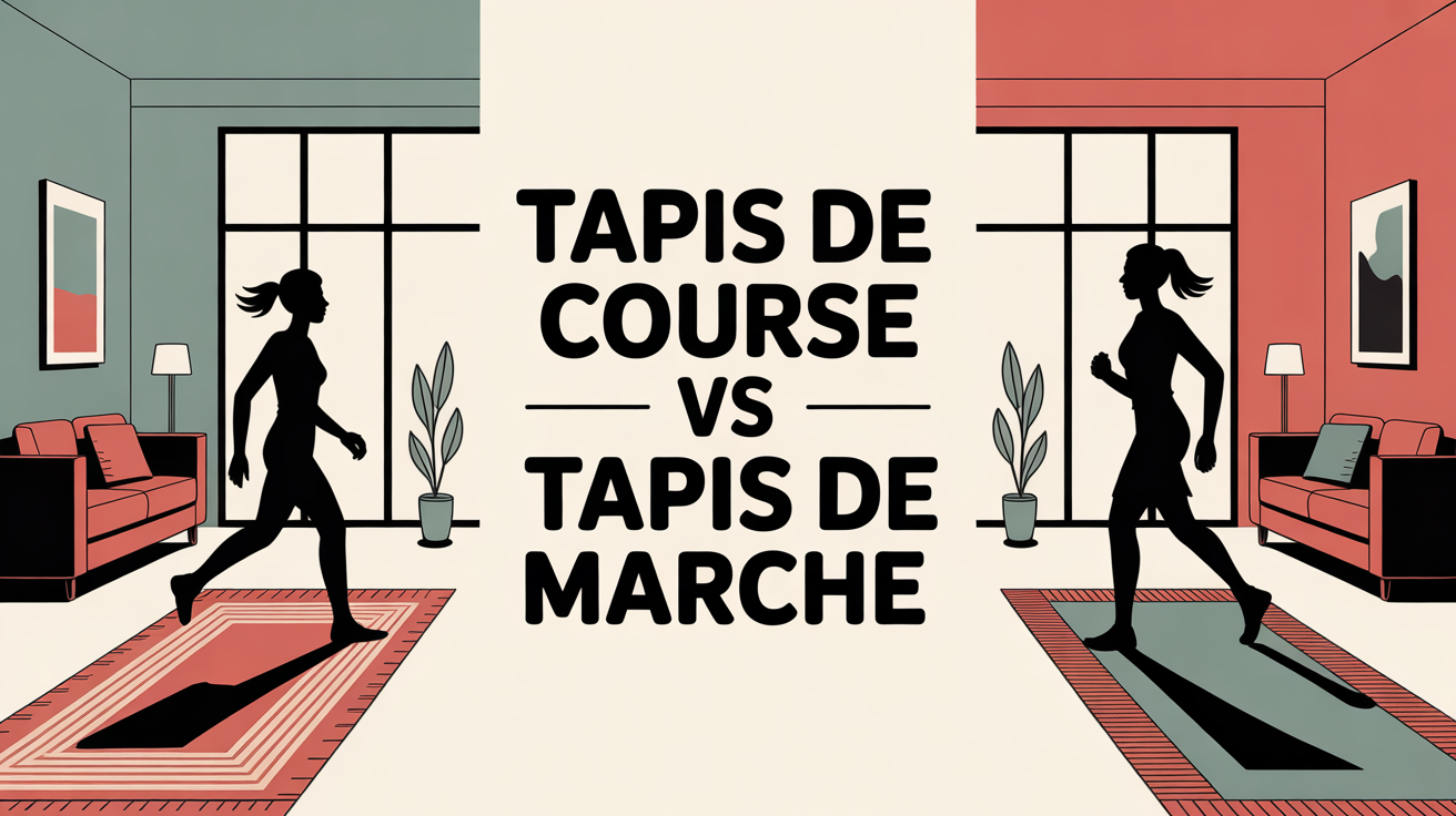 tapis de course ou marche illustration stylisee