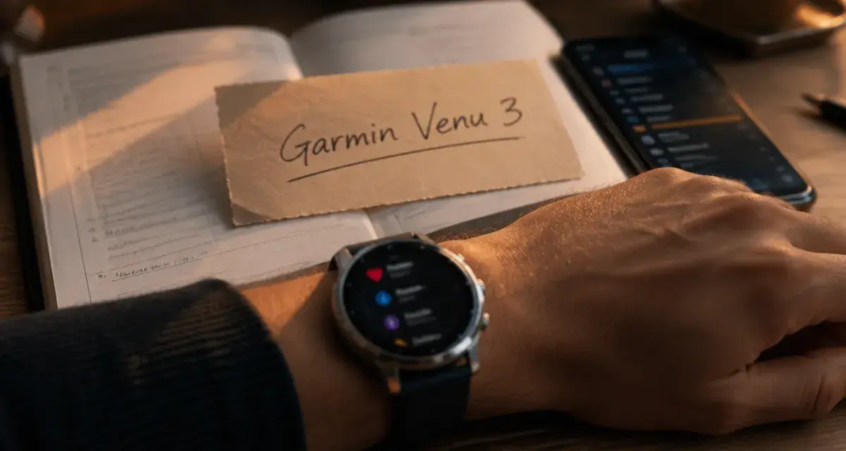 Test garmin venu 3 : montre sur bureau, autonomie 14 jours et micro intégré