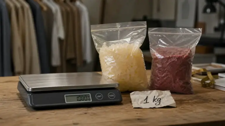 1kg de graisse vs 1kg de muscle : même poids, volume différent