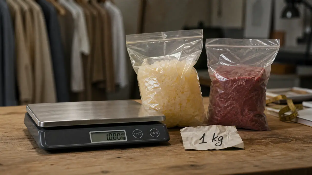 1kg de graisse vs 1kg de muscle : même poids, volume différent