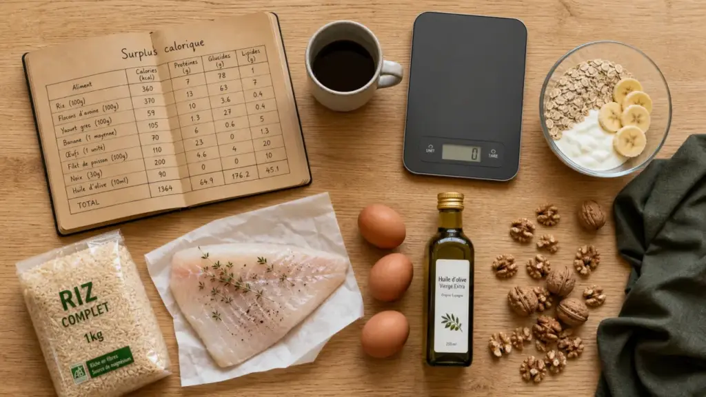 alimentation prise de masse : surplus calorique contrôlé, macros et repas