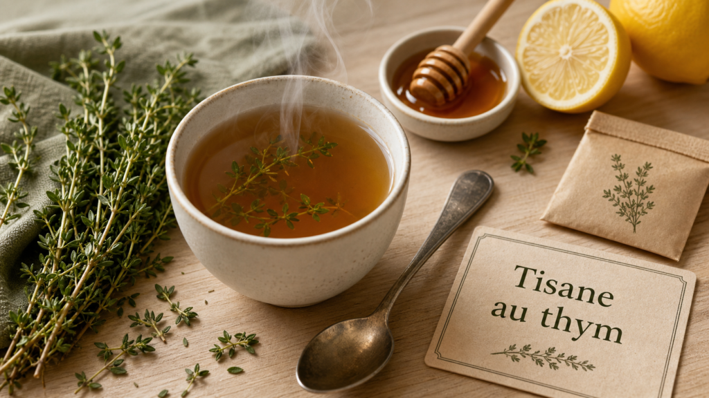 Tisane de thym : bienfait pour la gorge, la toux et la digestion