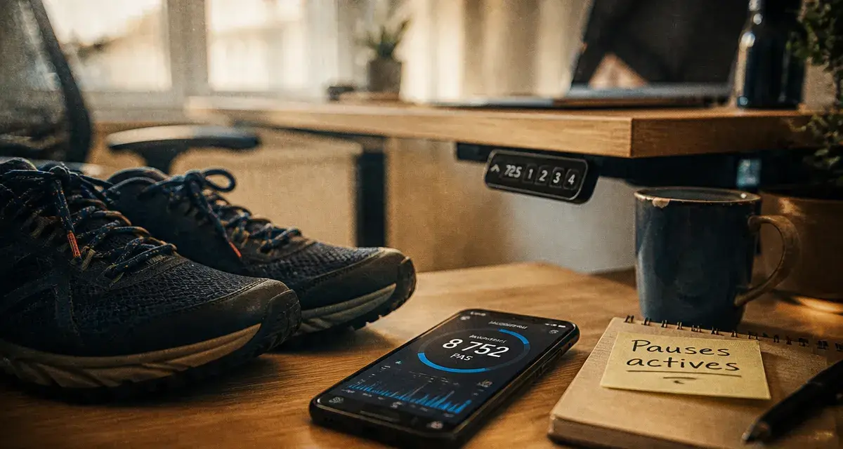 Bouger plus au quotidien : chaussures et compteur de pas pour pauses actives au bureau