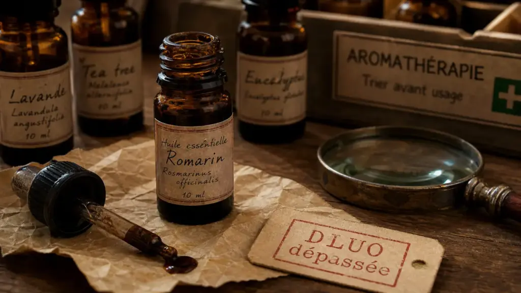 Huile essentielle périmée dangereuse : huile oxydée et moins efficace