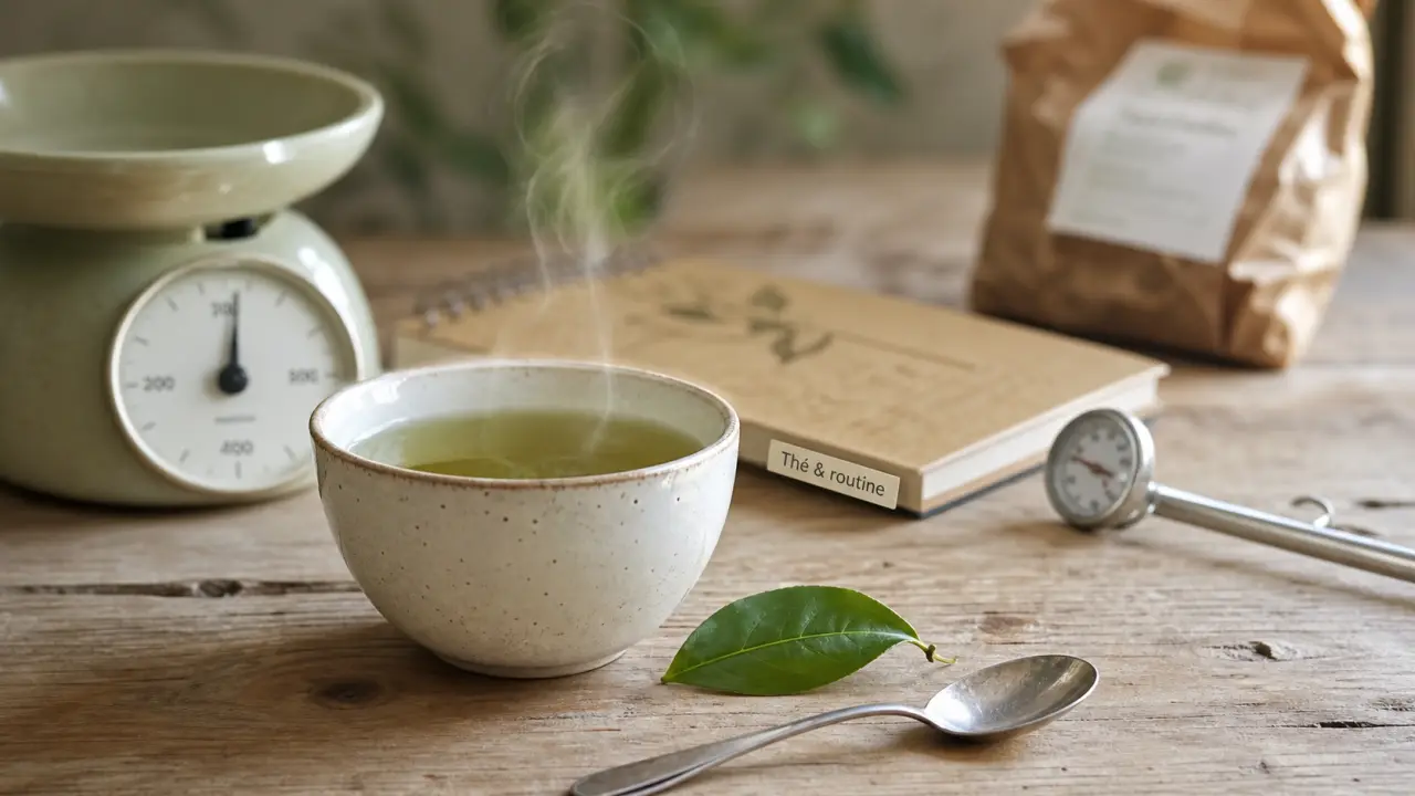maigrir the : tasse de thé vert et dosage 3 à 5 tasses par jour