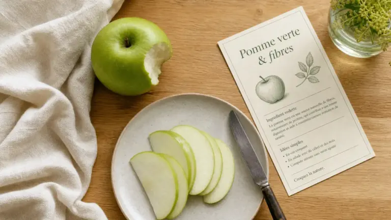 Pomme verte bienfait : Granny Smith fibres et peau
