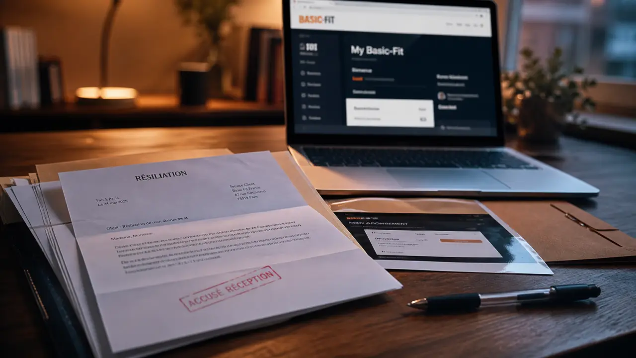 Désabonner basic fit : lettre de résiliation et preuve d’envoi