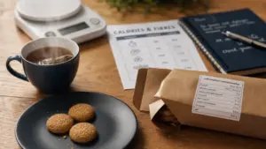 Gateau peu calorique industriel avis Juliette : mini biscuits, calories et fibres