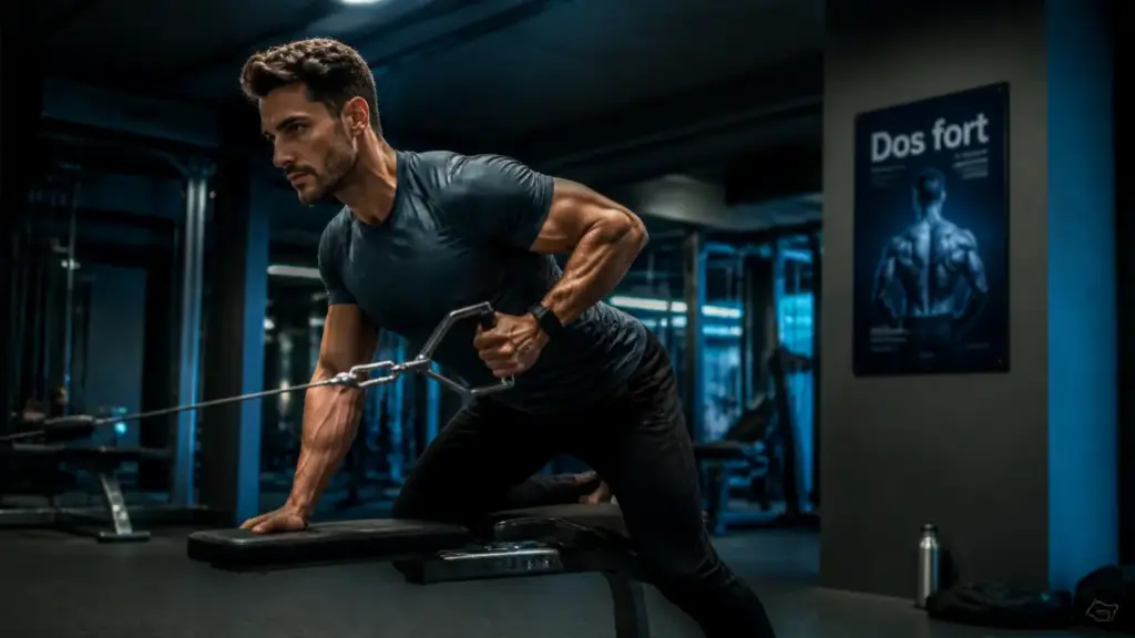 Muscler le dos : rowing à genoux, dos gainé