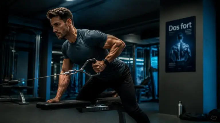 Muscler le dos : rowing à genoux, dos gainé