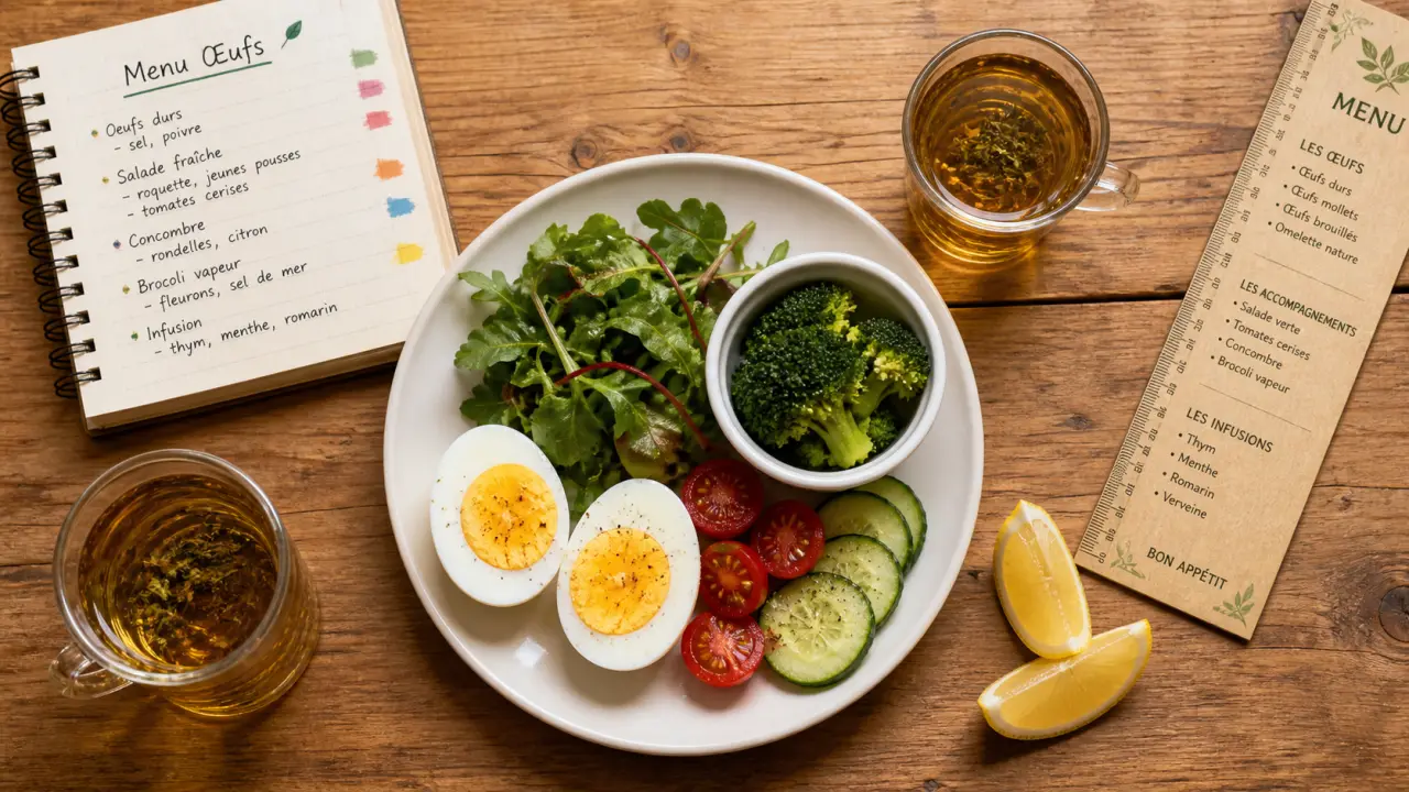 Régime oeuf menu : 3 jours types, 7 jours max